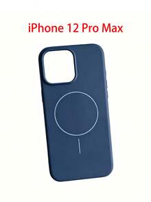 Ốp lưng sạc không dây từ tính cao cấp dành cho iPhone 16/14/13/12/11/15/17 Pro Max, với lớp phủ nhung. Cũng tương thích với iPhone 17 Air/14/15/16 Plus. - Xanh đậm - Xem 2