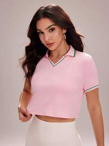 CourtClass Women's Sports Polos - Pink - View 4