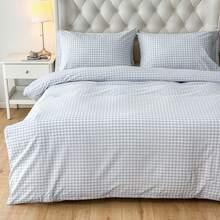 Cirelle Boho Duvet Cover Sets Duvet Cover Set (2/3 Pieces) - Linen-Like Soft Texture | 1 Duvet Cover + 1/2 Pillowcases (No Insert) Breathable Farmhouse Bedding 100% Washed Cotton Striped Bedding Comforter Cover King Size For All Seasons - Multicolor - View 15