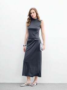 CUCCOO BIZCHIC 女士经典简约方跟高跟鞋，漆皮材质，适合全球四季通勤、优雅基础款度假、节日、办公、户外日常穿着，百搭实用 - 銀色 - 查看 6