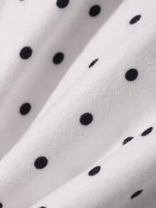 DAZY Women's Backless Camisole Summer Top Everyday White With Black Polka Dots Casual - White - View 6