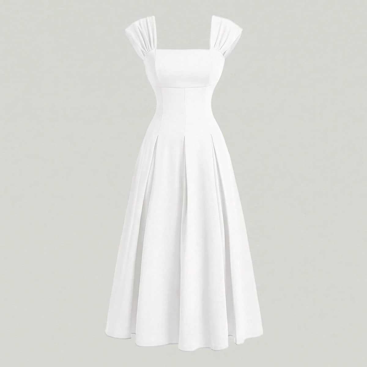 Vestido elegante sin mangas con tirantes anchos y cintura plisada para niñas preadolescentes, vestido de fiesta de Año Nuevo, vestido formal para ni