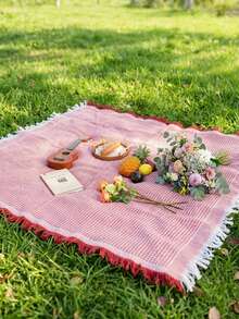 Cirelle Bohemian Picnic Blanket – 4-In-1 Outdoor Mat, Camping Tablecloth & Beach Tarp, Foldable Travel Rug For Lawn, Garden & Living Room, Machine Washable - Multicolor - View 2
