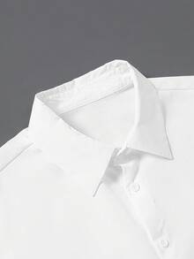 Manfinity RSRT Bộ vest nam kiểu hiệp sĩ, tay ngắn, cài một hàng khuy và quần short, thích hợp mặc thường ngày. - Nhiều màu - Xem 3