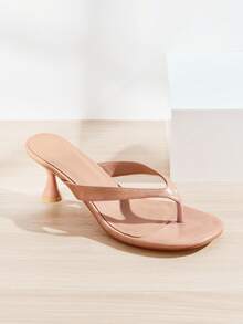 SHUZIA Sandal cao gót quai ngang đơn giản, thanh lịch dành cho nữ. - Màu Tím - Xem 4