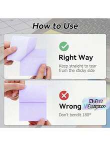 SHEIN 3x3 Sticky Notes, Pastel Self-Adhesive Pads, Easy To Post, Suitable For Home Office School, 1/5 Pad (100 Sheets/Pad) - Multicolor - View 6