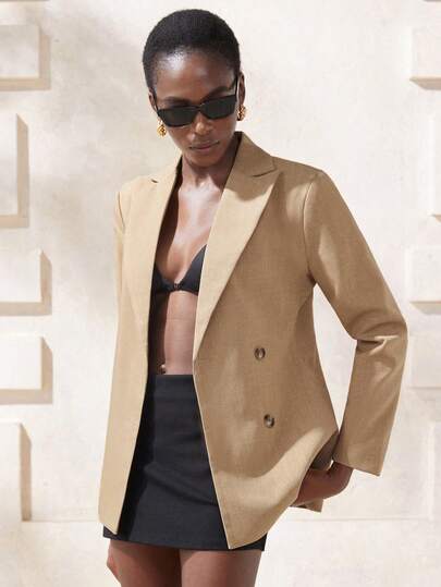 Aveloria Modichic 简约优雅修身西装外套，内翻领，长袖