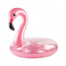 1PC Inflatable Flamingo Swim Ring, Thickened Swimming Tube, Water Float For Pool & Beach - Pink - View 5