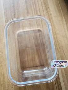 1个装玻璃食品储存容器，餐食准备，密封午餐盒，带防漏锁盖，适用于微波炉、烤箱、冰箱和洗碗机 - 彩色 - 查看 6