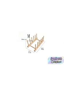 SHEIN 1 pièce Étagère de rangement en bois pour plats, rangement domestique de loisirs. Les matériaux en bois sont sujets à la casse ; à manipuler avec précaution ! - couleur du journal - Voir 11