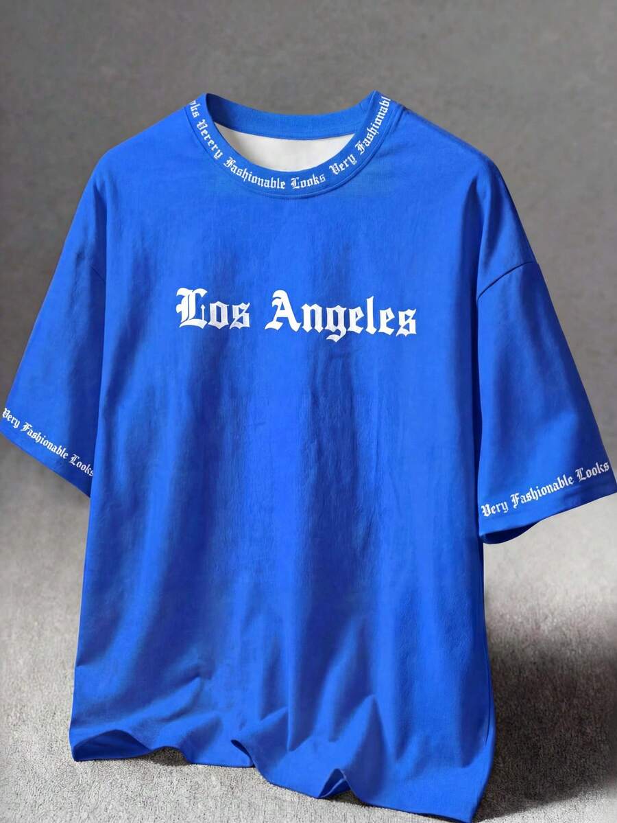 SHEIN Leap Crew Camiseta de manga corta de cuello redondo casual y sencilla para niño preadolescente, adecuada para el verano - Blanco - Ver 1