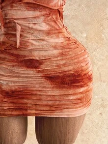 Mistrie Đầm quây in họa tiết tối giản dành cho nữ - Nhiều màu - Xem 6