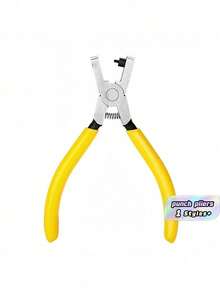 1pc Universal Handheld Belt Punch Tool For Belts, Shoelaces, Watch Straps, Men's Valentine's Day, Valentine's Day Wedding, Birthday, Pliers, Tools, Binder Clips - Yellow - View 14