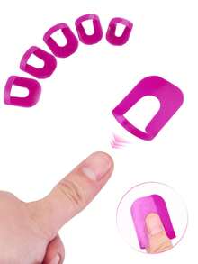 26 PIEZAS Juego de protectores de uñas, Protector en forma de U anti-desbordamiento para un pulido preciso, 10 tamaños que se ajustan perfectamente a las uñas postizas, incluye estuche de almacenamiento, kit de herramientas esenciales para el arte de uñas - 26 piezas - Ver 9