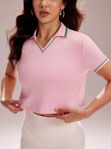 CourtClass Women's Sports Polos - Pink - View 3