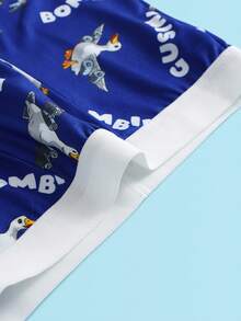10 chiếc/gói Quần lót boxer thoải mái in hình khủng long hoạt hình cho bé trai - Nhiều màu - Xem 3