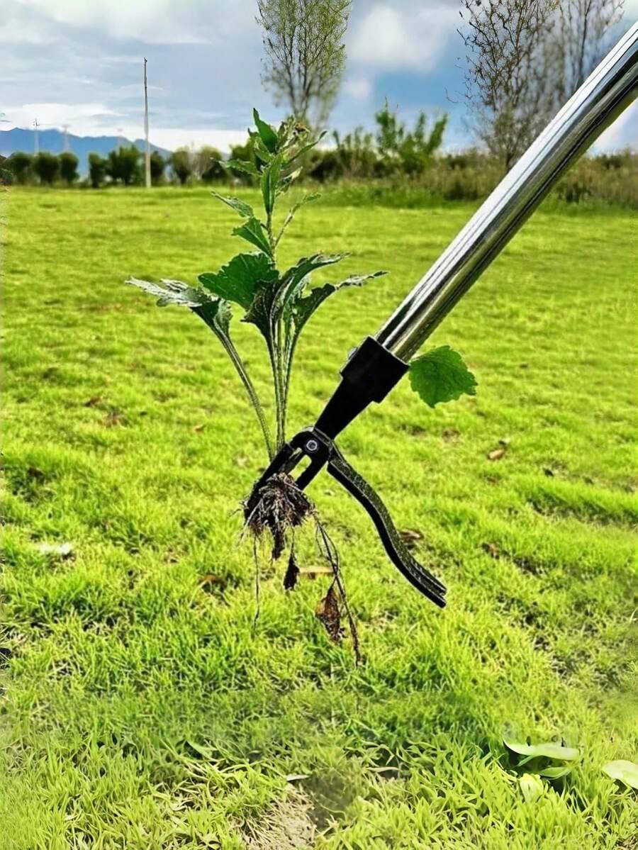 1pc Standing Puller - Manual Vertical Weeding Tool - Ergonomic Aluminum Garden Weeder With Sharp Metal Teeth For Easy Removal, Suitable For Lawn Care And Soil Cultivation, Gardening, Patio, And Yard Use - multicolor - View 1