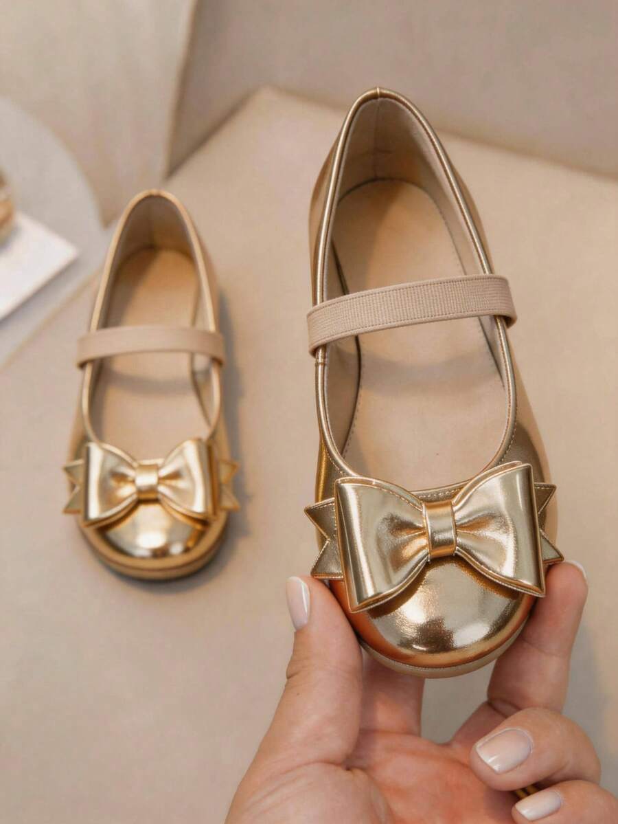Kids Flats - Gold - View 1