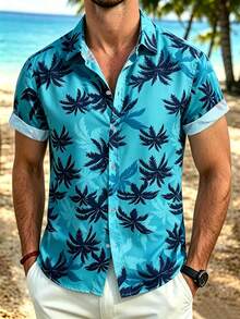 Manfinity RSRT Men's Short Sleeve Casual Shirt, Suitable For Summer - Multicolor - View 1