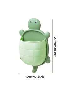 Joivida 1pc Creative Cartoon Small Turtle Storage Rack, Home Washstand, No-Drill Multifunctional Wall-Mounted Storage Rack Box, Suitable For Kitchen, Bathroom, Bedroom, Etc. - Multicolor - View 6