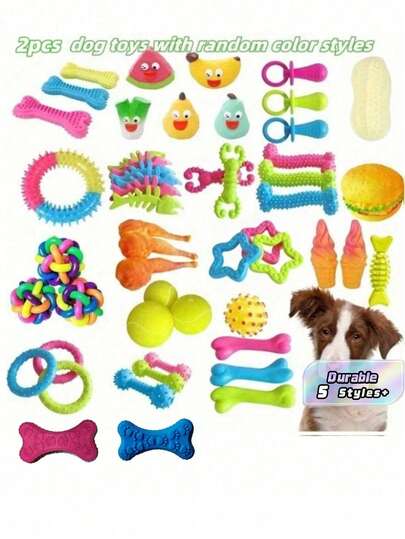16-Piece Pack Of Sturdy, Bite-Resistant And Teething Dog Chew Toys - Spring/Summer Outdoor Vent Interactive Training Teething Toys In A Variety Of Shapes And Textures, Plastic Materials, Colors And Styles Cool It Is Suitable For Medium And Small-Sized Dogs. Large Dogs Have A High Bite Force And Are Prone To Damage