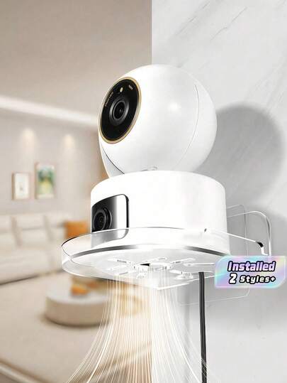 1/2PCS Multi-Functional Wall-Mounted Stand, Adjustable, Suitable For Cameras, Monitors, TVS, And Smart Home Accessories. It Is Ideal For Offices, Living Rooms, And Bedrooms, Featuring Universal Installation, Durability, And Space-Saving Design
