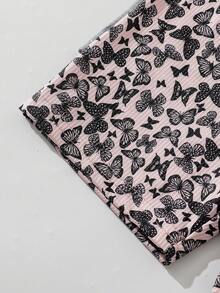 4pcs/Pack Girls Casual Butterfly & Polka Dot Print Leggings - Multicolor - View 6