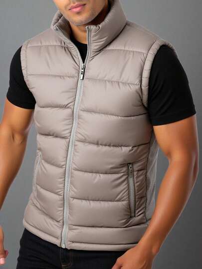  Nes Sport Chaleco Acolchado Doble Vista para Hombre