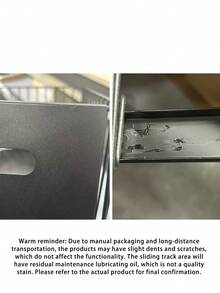 1个/2个装拉出式收纳架，高承重滑动式食品储物架，抽屉式拉出食品储物架，适用于厨房、客厅、家居、水槽下方储物、食品储藏室、浴室和厨房底柜，储物单元，收纳架，抽屉分隔板，置物架，厨房收纳架，橱柜收纳架 - 黑色 - 查看 10