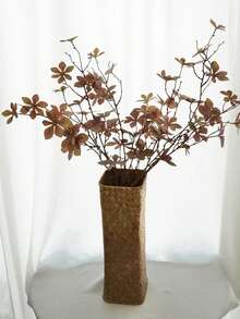 1 pieza Ramas de plantas verdes artificiales - Hojas de otoño falsas, hojas de eucalipto de seda, adecuadas para decoración del hogar interior/exterior, centros de mesa, mesas de café, salas de estar, dormitorios, bodas, fiestas de Acción de Gracias y decoraciones de otoño, decoración del hogar, decoración de habitaciones, decoración de bodas, decoración de dormitorios, regalos para mujeres, suministros para dormitorios, decoración de cumpleaños, centros de mesa para comedor, decoración de cocina, decoraciones para fiestas. - Marrón - Ver 5