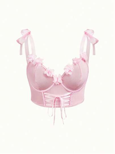 PetitDoll 1pc Plus Size Mesh Bra With Underwire