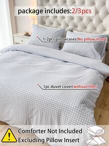 Cirelle Boho Duvet Cover Sets Duvet Cover Set (2/3 Pieces) - Linen-Like Soft Texture | 1 Duvet Cover + 1/2 Pillowcases (No Insert) Breathable Farmhouse Bedding 100% Washed Cotton Striped Bedding Comforter Cover King Size For All Seasons - Multicolor - View 7