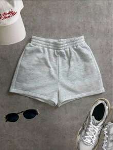 CONJUNTO DE TRES SHORTS CORTOS DEPORTIVOS BASICOS DE MIJER 3 COLORES, ESTILO CASUAL Y COMODO - Multicolor - Ver 4