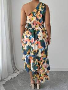 Vionelle Damen-Kleid in großen Größen, französischer Stil, lässig elegant, Muster, ärmellos, für Hochzeit, Brunch, Taufe, als Gast, komplett weiß, Sommer - Verschiedenfarbig - Übersicht 2