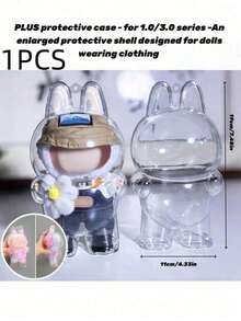 [Transparent Acrylic Protective Box] 1/2/3/6 Pieces, Suitable For LABUBU4.0/3.0/2.0/1.0 Mini Protective Box, 2025 New Protective Box, Acrylic Storage Box, Dustproof Protective Box, Transparent Storage Box, Very Suitable For Collecting And Displaying LABUBU4.0 | Love Monster Badge | Series Plush Toys. - Multicolor - View 13