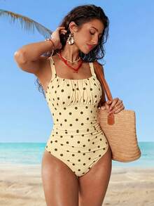 Women Plus Size Sports Dresses - Light Yellow - View 10