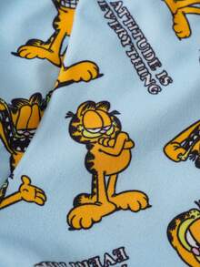 GARFIELD | SHEIN 2件套男童印花背心和印花短裤套装，品牌联名款 - 藍色 - 查看 7