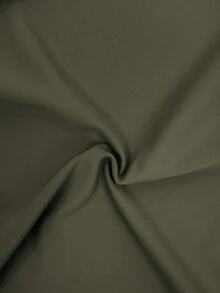CoralVoy Conjunto de camiseta de protección solar y bañador con estampado de letras para hombre - Verde Oscuro - Ver 8
