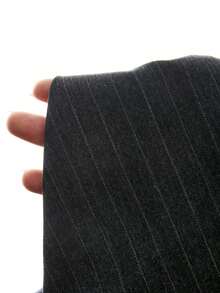 LYSMO Blazer corto de verano sin mangas con cuello de solapa a rayas para mujer - Gris Oscuro - Ver 9