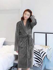 The One-Piece Surfing Cloak Is More Gown, Hooded, Wearable Beach Towel, Sand-Proof And Easy To Carry, Quick-Drying Suede Material, Two-Way Zipper, Suitable For Surfing, Swimming Pool And Other Outdoor Occasions, Both Men And Women. - Multicolor - View 13