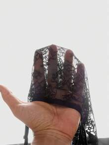ROMWE Goth 女士蕾丝金属性感哥特风吊带背心，春夏款 - 黑色 - 查看 5
