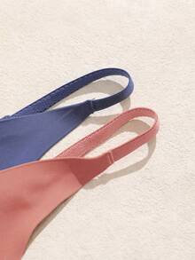 SHEIN 7pcs/Set Seamless Solid Color Versatile Women's Thong Panties - Multicolor - View 5