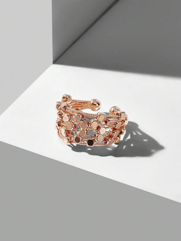 ROSE GOLD NICHE PERSONALIZED OPEN RING