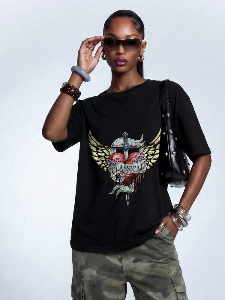Anewsta White Round Neck Casual Short Sleeve T-Shirt, Suitable For Spring To Summer Holiday Outfit