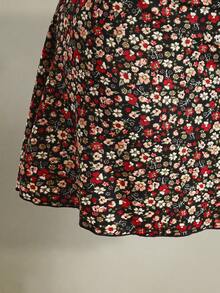 SHEIN ICON 大码女士花卉荷叶边吊带度假连衣裙 - 彩色 - 查看 7