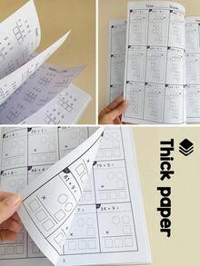 32 Pages Children's Basic Math Workbook, Includes Number Line Addition & Subtraction, Addition & Subtraction Within 1000, Mixed Operations, Multiplication & Division Exercises, Suitable For Preschool Home Education And Kindergarten, Cultivate Children's Interest In Learning Math, Improve Learning Ability, Stimulate Logical Thinking, An Ideal Gift For Children And Back-To-School Season - Multicolor - View 5