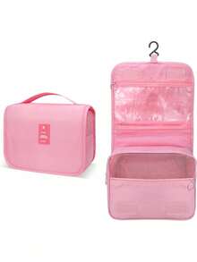 1PC Multi-Functional Hanging Makeup Bag, Storage Bag, Large Capacity, Convenient To Carry Christmas For Holiday Gift Giving,Boho Vibes - Pink - View 11