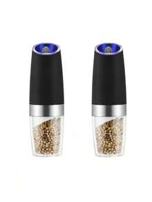 Teckwe 1. Máy xay muối và tiêu điện cảm ứng trọng lực, máy xay tự động mini, độ mịn có thể điều chỉnh, chất liệu thép không gỉ bền bỉ, thao tác bằng một tay, dụng cụ xay hiệu quả, dùng trong nhà bếp, sử dụng hàng ngày, nấu ăn, nướng BBQ, tiệc tùng, lễ hội, dụng cụ nhà bếp thiết yếu, vật dụng gia đình phổ biến. Người mua cần mua thêm 6 pin AAA. - Nhiều màu - Xem 9
