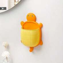 Joivida 1pc Creative Cartoon Small Turtle Storage Rack, Home Washstand, No-Drill Multifunctional Wall-Mounted Storage Rack Box, Suitable For Kitchen, Bathroom, Bedroom, Etc. - Multicolor - View 13