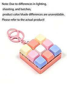 2026 Creative And Novel Hot-Selling Keycap Keyboard Keychain - Mechanical Keyboard Design, Stress Relief, Unique Toy And Gift. This Stress-Relieving Keyboard Keychain Features Sound Effects To Effectively Relieve Stress And Comes In Vibrant Macaron Colors. Its Attractive Appearance, Colors, And Design Make It An Ideal Party Gift And Present For Friends And Family. - Multicolor - View 7